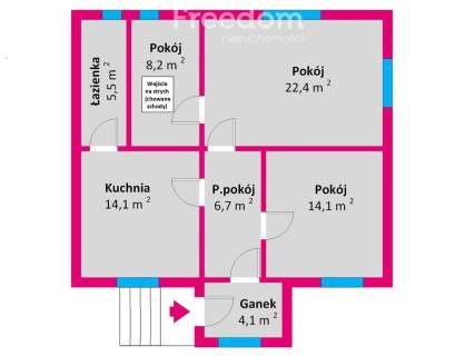 Działka 31a z domem i zabudowaniami Pruchnik