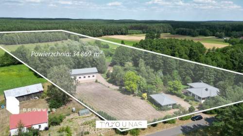 Dom, garaż, stadnina, magazyn, prywatny las i staw