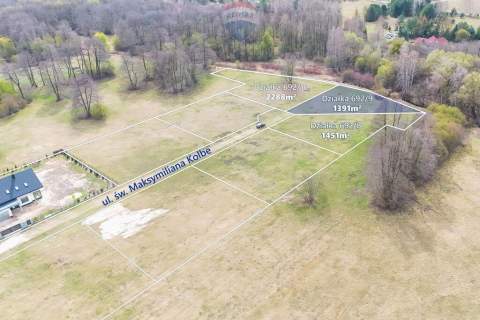 Działka budowlana 1391m2 z WZ, gm. Jaktorów