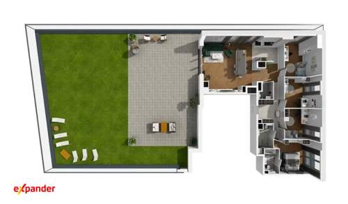 Apartament 122m taras 120m 5 pokoi najwyższe piętro otwarcie...