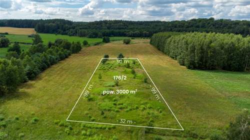 Działka budowlana na sprzedaż, 3000 m2, Smolajny