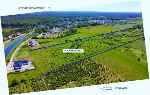Działka budowlana nad kanałem Rosnowo   dobra cena