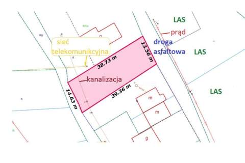 Malownicza działka Bud. w Szklarach ze strumykiem