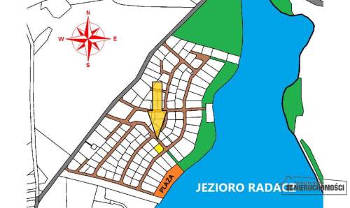 Atrakcyjna działka budowlana nad jeziorem Radacz
