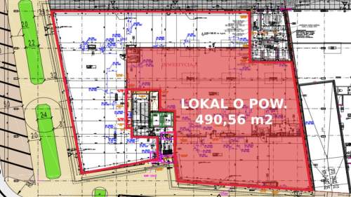 Lokal o pow. 490,56 m2 z witrynami ul. Jasna