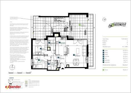 Apartament przy metrze z dużym tarasem