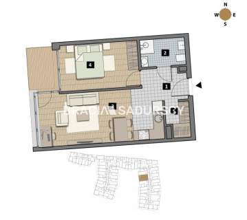 Dostępne mieszkania od 25m2 do 63m2. 