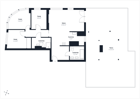 Apartament z tarasem 120 m