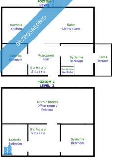 Komfortowy dwupoziomowy apartament 108m2 Kraków Swoszowice ul....