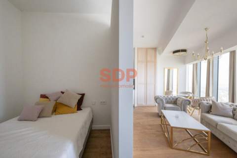Apartament w stylu glamour na 28. piętrze z widokiem na Wrocław