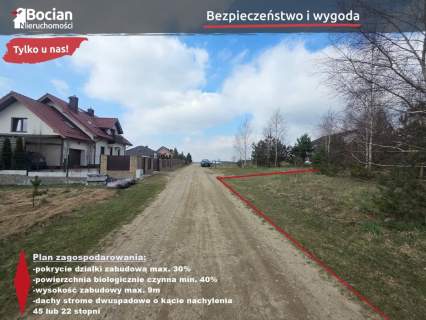 Płaska uzbrojona działka Dobry dojazd Szemud