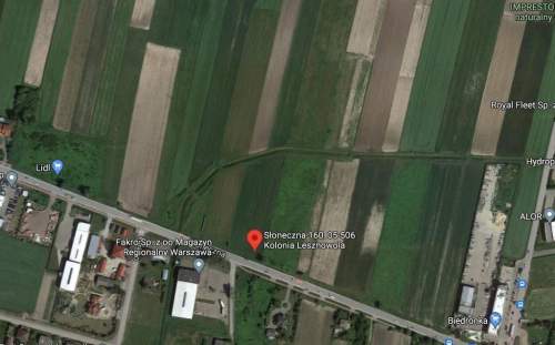 Lesznowola, działka z MPZP przy głównej ulicy