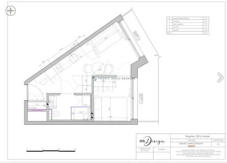 Młyny Mogilska, 2 pokoje z ogrodem 50m2
