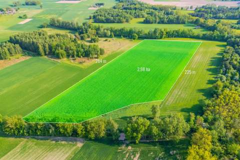Malownicza działka rolna 2,98 ha gmina Kampinos