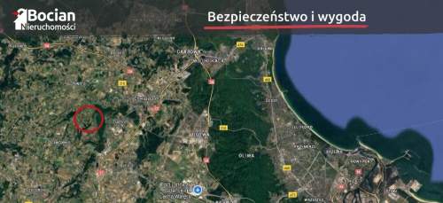 Uzbrojone działki, blisko jeziora Tuchomskiego