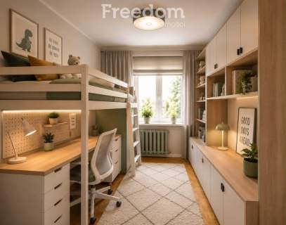 3 pokojowe mieszkanie 48 m2 ul. Wyzwolenia balkon