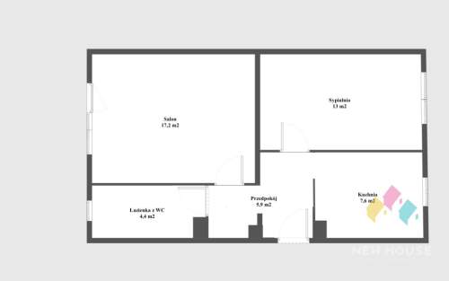 Rezerwacja, 2-pok, 48,10 m2, duży balkon, piwnica