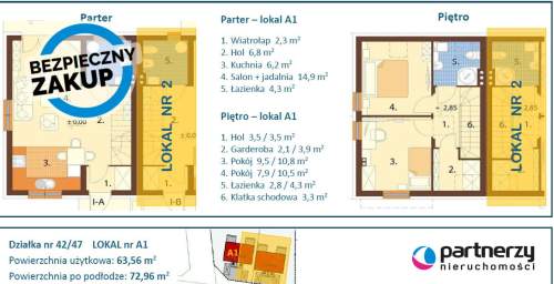 Dom bliźniak, ogród 130m2 - narożny