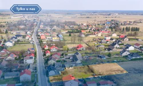 Działka w spokojnej okolicy Mstowa