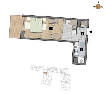 Dostępne mieszkania od 25m2 do 63m2. 