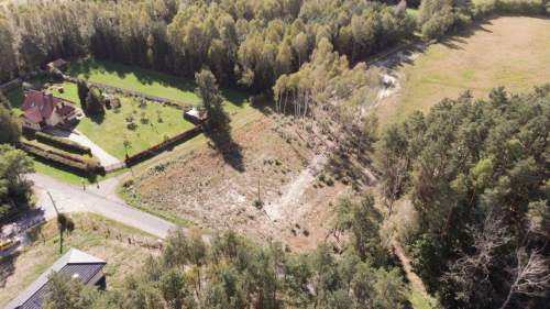 Działka budowlana z własnym stawem Kamińsko 3579m2