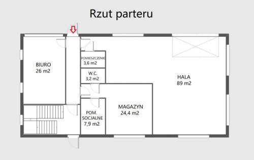 Funkcjonalny budynek pod działalość i usługi 