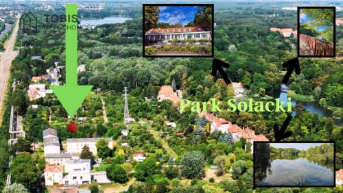 Działka dla dewelopera, 150 m do Parku Sołackiego