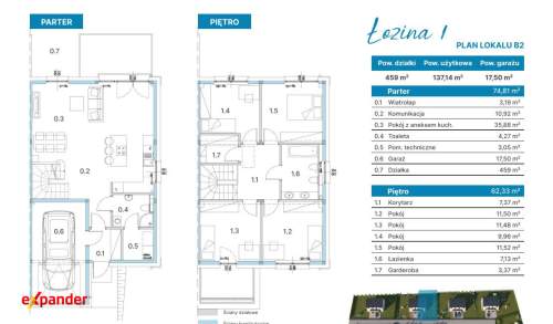 Bliźniaki z dużą działką 460 m2 Kameralna zabudowa 7 budynków