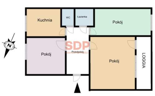 Słoneczne 3 pokojowe / oddzielna kuchnia / duży balkon / piwnica