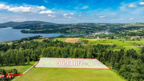 przy Lesie-na Wzgórzu-550m od Jeziora Mucharskiego