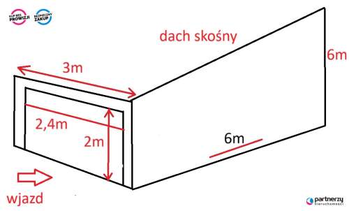 Garaż przy ul. Wiosennej i ul. Srebrnej