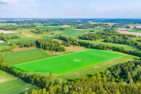 Malownicza działka rolna 2,98 ha gmina Kampinos