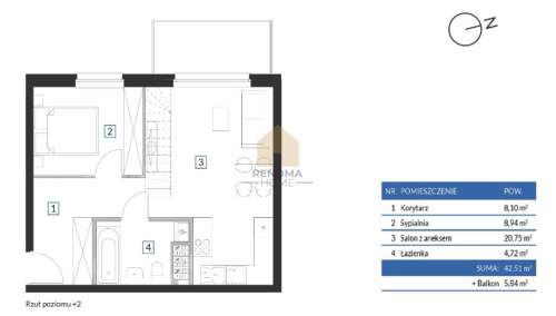 Bez prowizji bez PCC 3 pokoje balkon parking