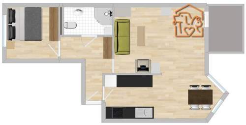 2 pokoje z garażem, pet-friendly-Włodarzewska 51G