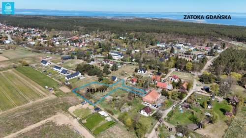 Działka 3412 m Mikoszewo , MPZP, ok. 2 km plaża