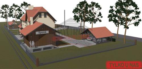 SPÓROK/Klimatyczna stacja mały domek 35m2