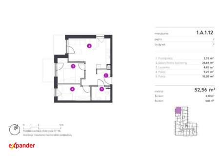 Komfortowe 3 Pokoje - 53 m2 2 balkony