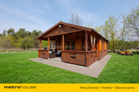 Nowy drewniany domek i 2000m2 działki budowlanej