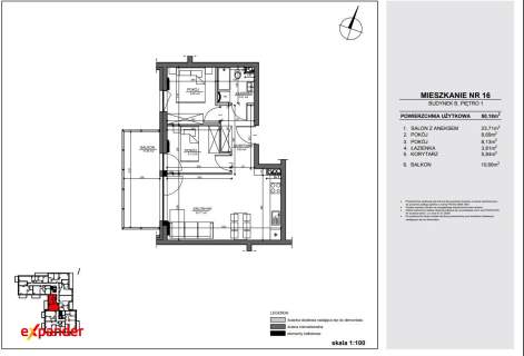 WINNICA 3 POKOJE 50,18 M2 SPOKOJNA OKOLICA