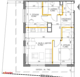 Lokal 51m2 Prądnik Biały 18 minut centrum Krakowa