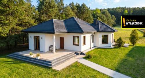 Parterowy dom premium 2 tarasy dom gościnny
