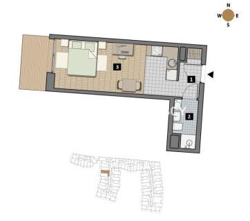 Dostępne mieszkania od 25m2 do 63m2. 
