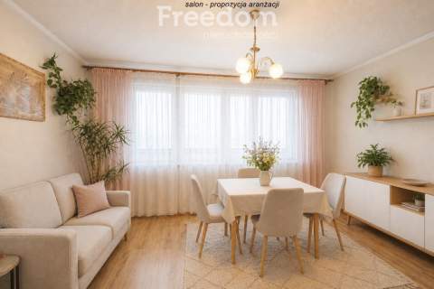 3 pokoje z potencjałem, osiedle Podleśne 61,28 m2
