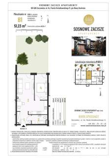 Soczewka-mieszkanie z ogródkiem, 2 pokoje, 51 m