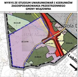 działka produkcja, usługi przy S17 w Woli Duckiej
