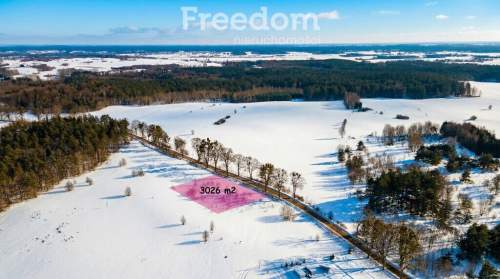 Malownicza działka 3026 m   las i jezioro