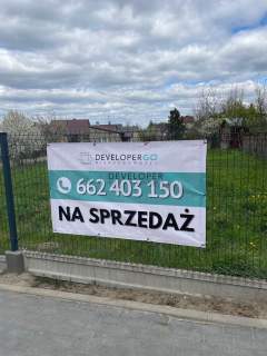 Działka zabudowana, uzbrojona przy asfalcie
