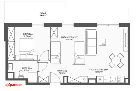 Wykończony apartament, 600m do morza, 3 baseny, siłownia, sauny,...