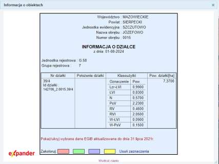 JÓZEFOWO 7,37 HA DZIAŁKA ROLNA BLISKO LASU 