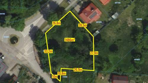 Działka usługowa Koszęcin 1486 m2